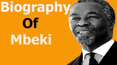 thabo mbeki biography summary