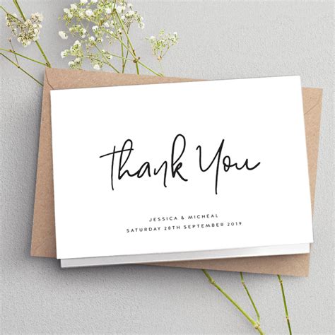 thank you card text