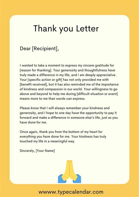 thank you letters