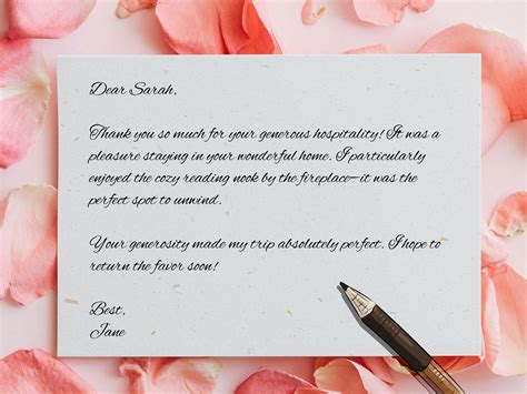 thank you note for guest speaker samples