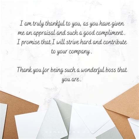 Thank You Note To Manager