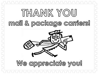 Thank Your Mail Carrier Coloring Pages National Postal Mail Carrier Coloring Pages - Mail Carrier Coloring Pages