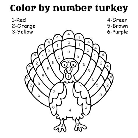 Thanksgiving Color By Number Preschool Planes Amp Balloons Color By Number Turkey Preschool - Color By Number Turkey Preschool