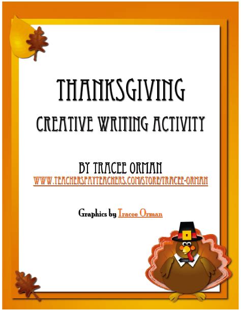 Thanksgiving Creative Writing Freebie Classroom Freebies Thanksgiving Creative Writing - Thanksgiving Creative Writing