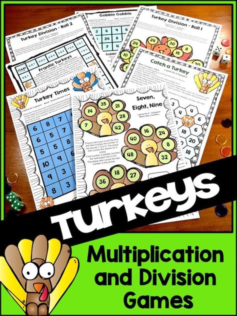 Thanksgiving Games For Multiplication And Division The Thanksgiving Division - Thanksgiving Division