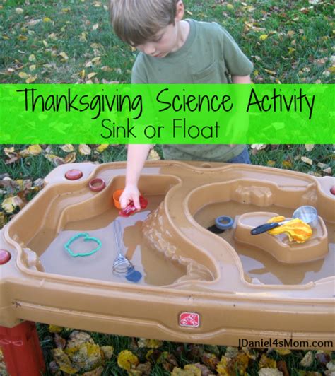 Thanksgiving Science Activity Sink Or Float Sink Or Float Science - Sink Or Float Science