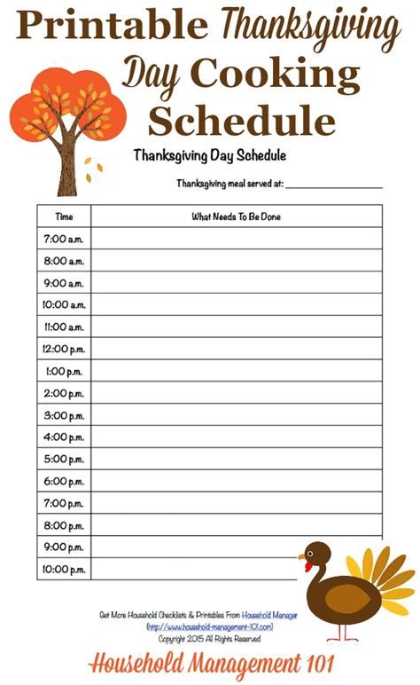 Thanksgiving Timeline Worksheet   Thanksgiving Cooking Schedule Amp Planning Worksheet The - Thanksgiving Timeline Worksheet