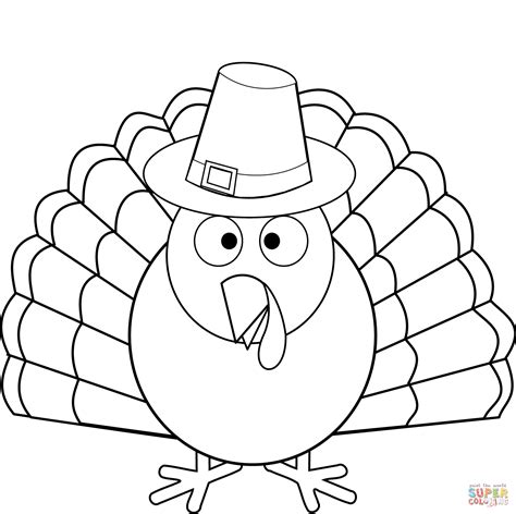 Thanksgiving Turkey Coloring Page Free Printable Coloring Pages Picture Of A Turkey To Color - Picture Of A Turkey To Color