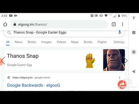 Thanos Snap Google