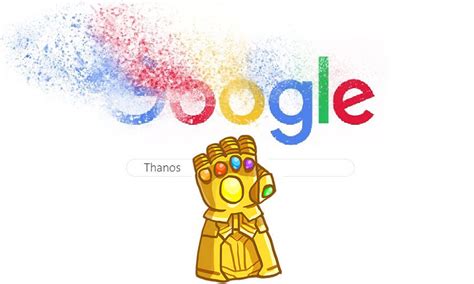 Thanos Snap On Google