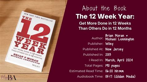 The 12 Week Year Book