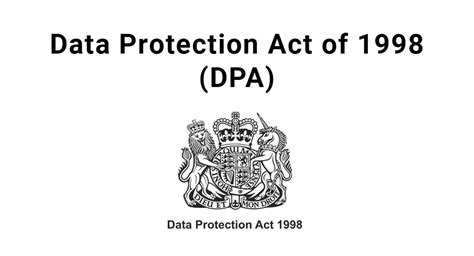 The 1998 Data Protection Act Explained Point Of Law