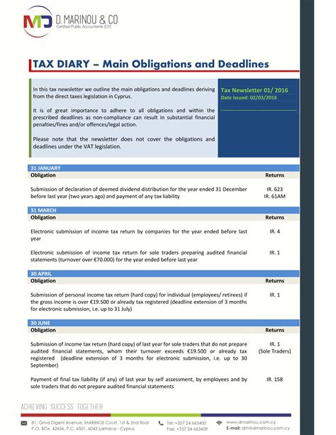 The 2016 Tax Guide Diary And Journal For The Self Employed Audit Proof Your Tax Returns