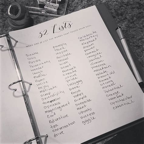 The 52 Lists Project