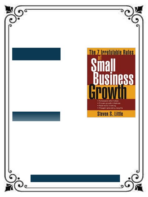 The 7 Irrefutable Rules Of Small Business Growth