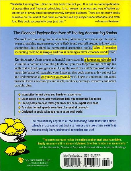 The Accounting Game Basic Accounting Fresh From The Lemonade Stand Paperback 2008 Author Judith Orloff Darrell Mullis