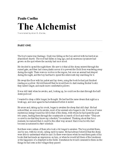 The Alchemist Pdf