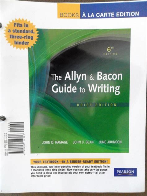 the allyn bacon guide to writing 7th ed
