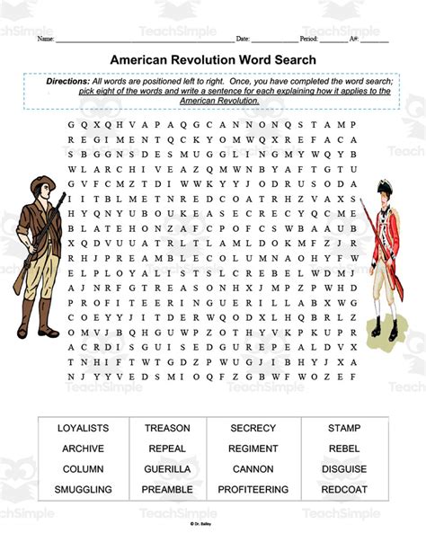 The American Revolution Word Search Labs American Revolution Word Search Answer Key - American Revolution Word Search Answer Key