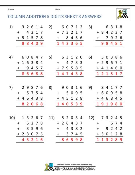 The Answer Of Addition Is Called