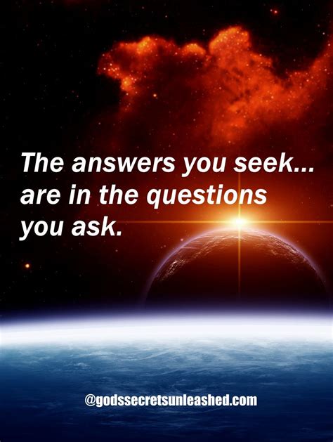 The Answer You Seek