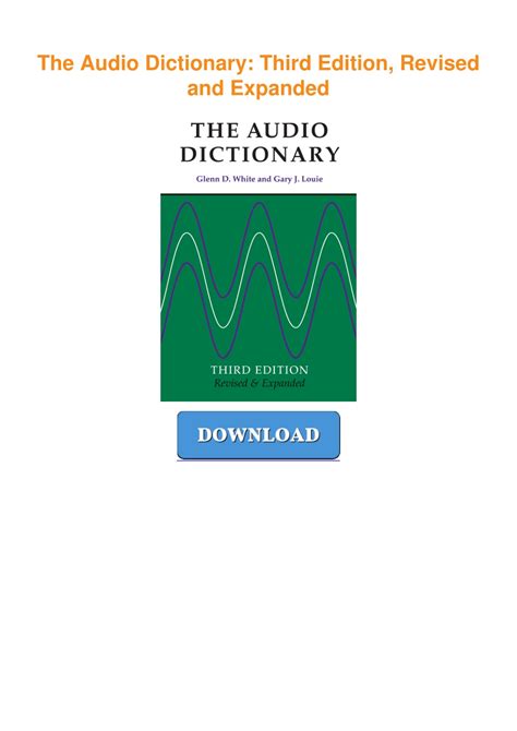The Audio Dictionary