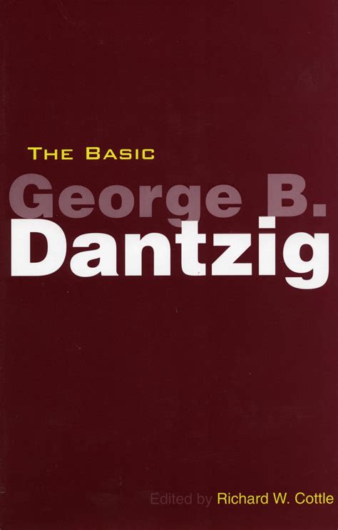 The Basic George B Dantzig Stanford Business Books
