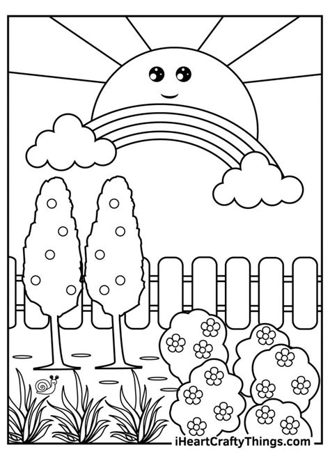 The Best Ideas For Garden Coloring Pages For Easy Garden Coloring Pages - Easy Garden Coloring Pages