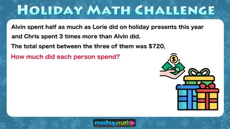 The Best Math Christmas Word Problems For 5th Christmas Math 5th Grade - Christmas Math 5th Grade