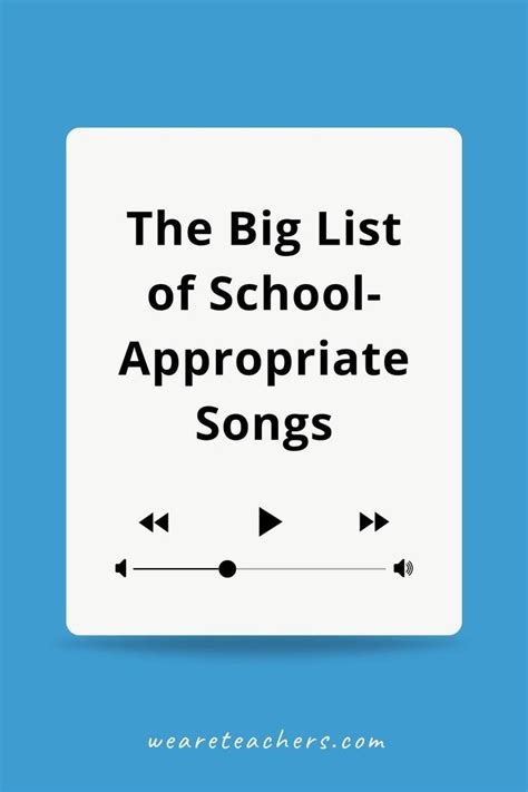 The Big List Of School Appropriate Songs To 4th Grade Music - 4th Grade Music