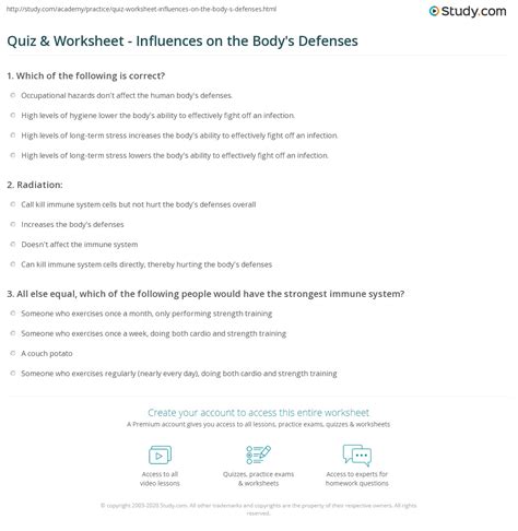 The Bodys Defense Worksheets K12 Workbook Body Defenses Worksheet - Body Defenses Worksheet