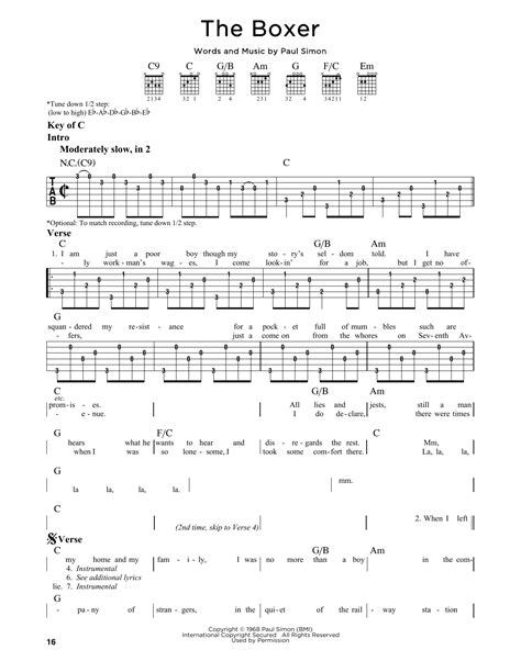 The Boxer Chords