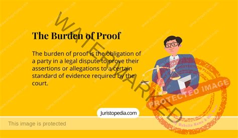 The Burden Of Proof
