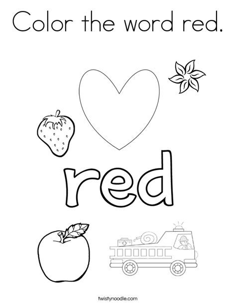 The Color Red Worksheet Education Com Red Worksheets For Preschool - Red Worksheets For Preschool