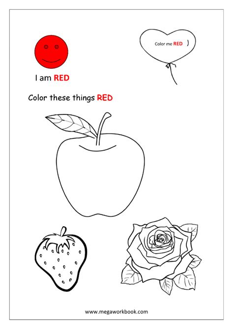 The Color Red Worksheets 99worksheets Red Worksheets For Preschool - Red Worksheets For Preschool