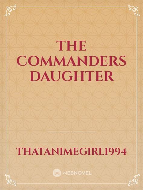The Commanders Daughter