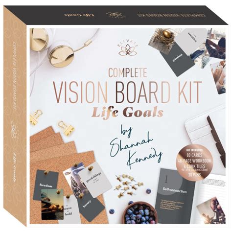 The Complete Vision Board Kit Using The Power Of Intention And Visualization To Achieve Your Dreams With Vision Board Bookwith Inpirational Words And Im