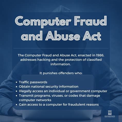 The Computer Fraud And Abuse Act A Guide For General Counsels And C I Os