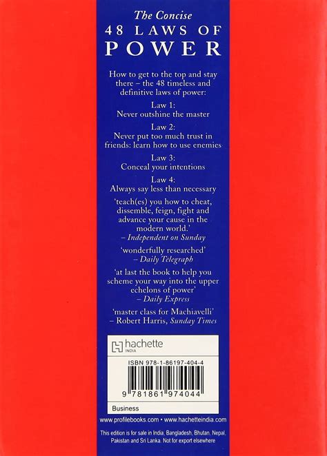 the concise 48 laws of power
