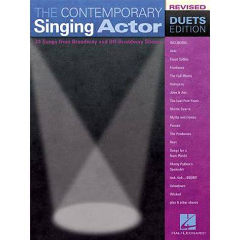 the contemporary singing actor duets edition 34 so