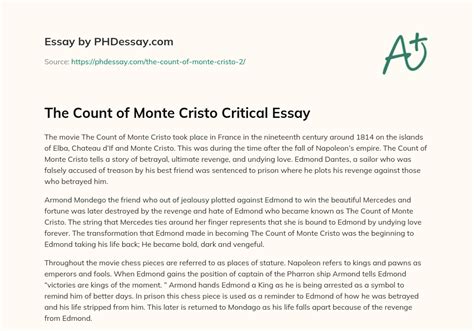 The Count Of Monte Cristo Essay Academic Writing The Count Of Monte Cristo Worksheet - The Count Of Monte Cristo Worksheet