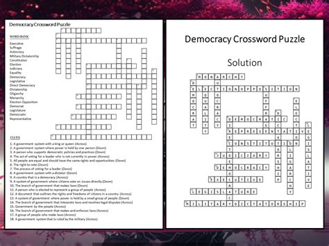The Cradle Of Democracy Crossword Puzzle Clues Amp Cradle Of Democracy Worksheet Answers - Cradle Of Democracy Worksheet Answers