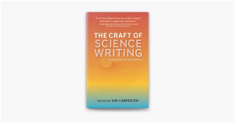 The Craft Of Science Writing Selections From The Science Crafts - Science Crafts