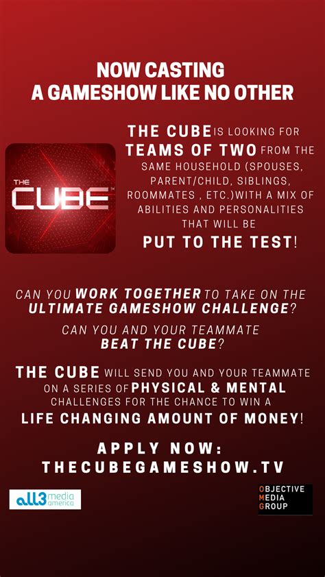 the cube game show application form 2022