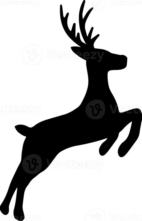 the deer head Siluetas navideñas, Silueta de ciervo, Siluetas de navidad