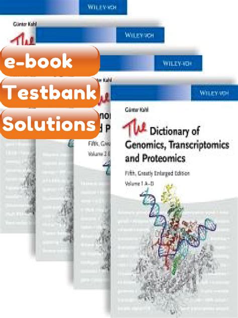 The Dictionary Of Genomics Transcriptomics And Proteomics 3 Vols