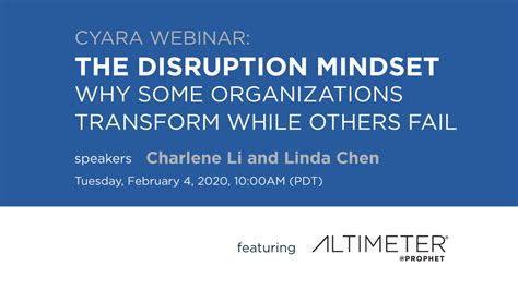 The Disruption Mindset Why Some Organizations Tra