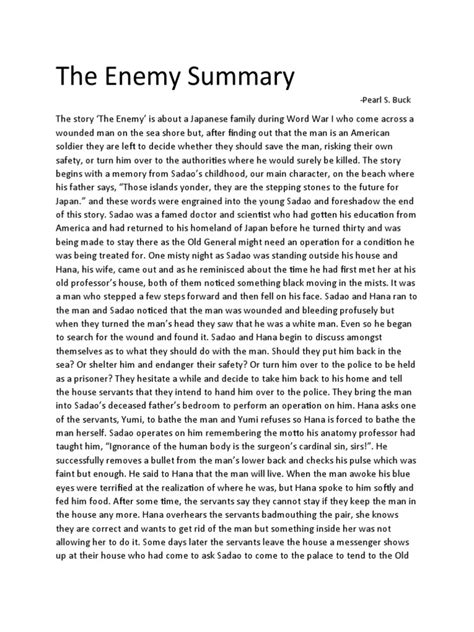 The Enemy Summary