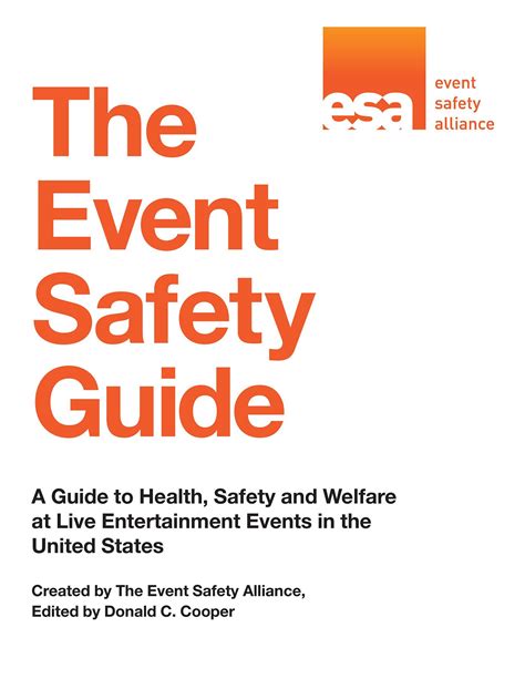 The Event Safety Guide A Guide To Health Safety And Welfare At Live Entertainment Events In The United States