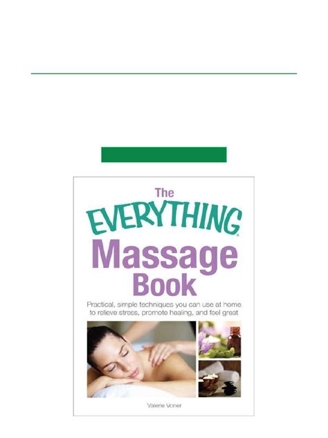 The Everything Massage Book Practical Simple Tech